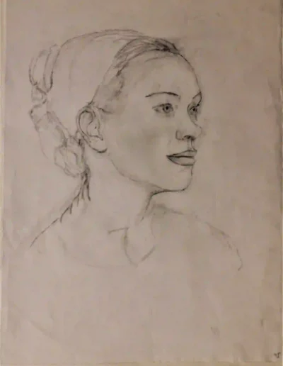 Eine junge Frau III 48 x 41, 2007